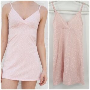 Brandy Melville Womens Ditsy Floral Coquette Cottagecore Amara Dress‎ OS Pink